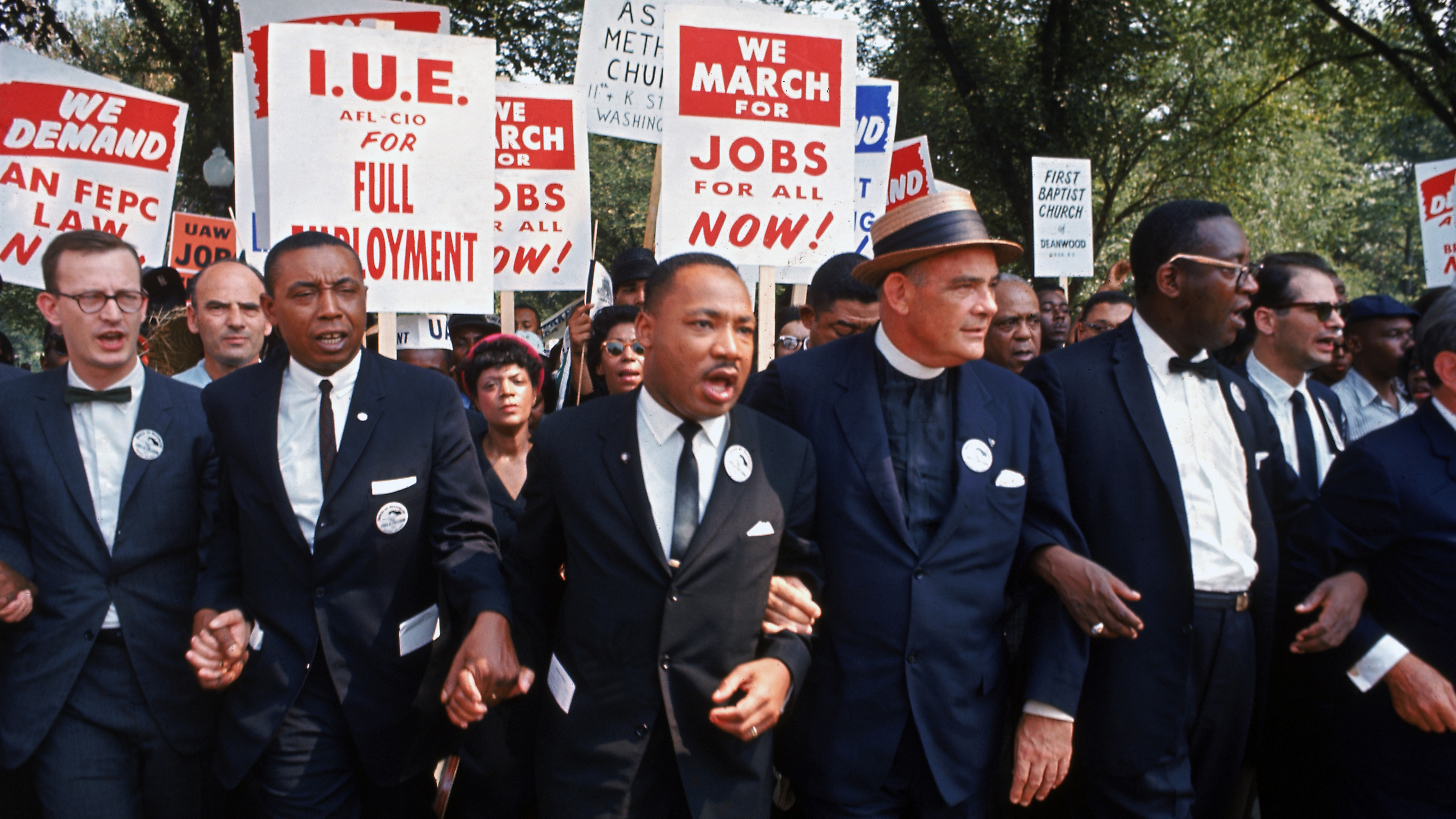 Leaders at the March on Washington (photo credit: Robert W Kelley, Getty Images)